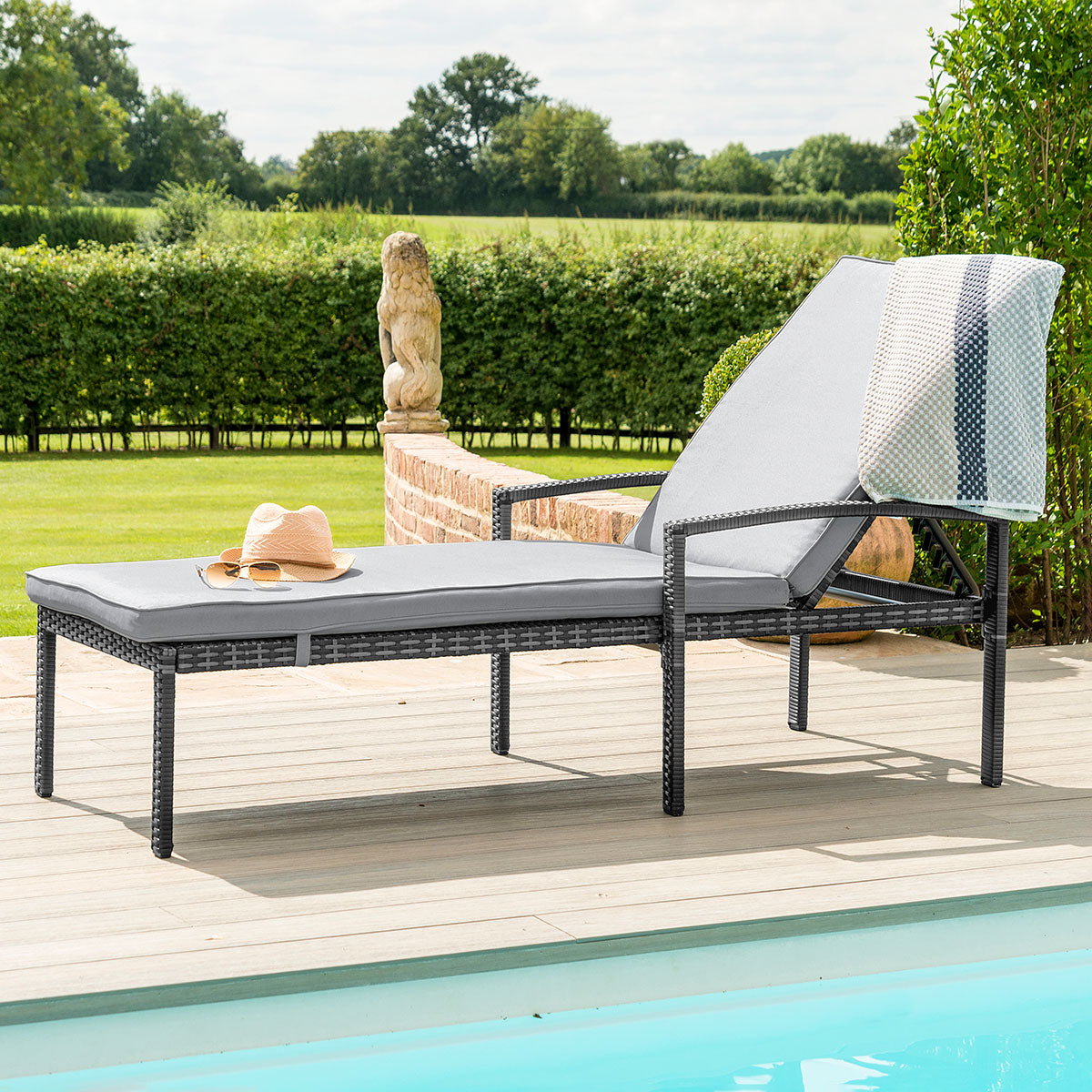 Austin Sunlounger in Grey