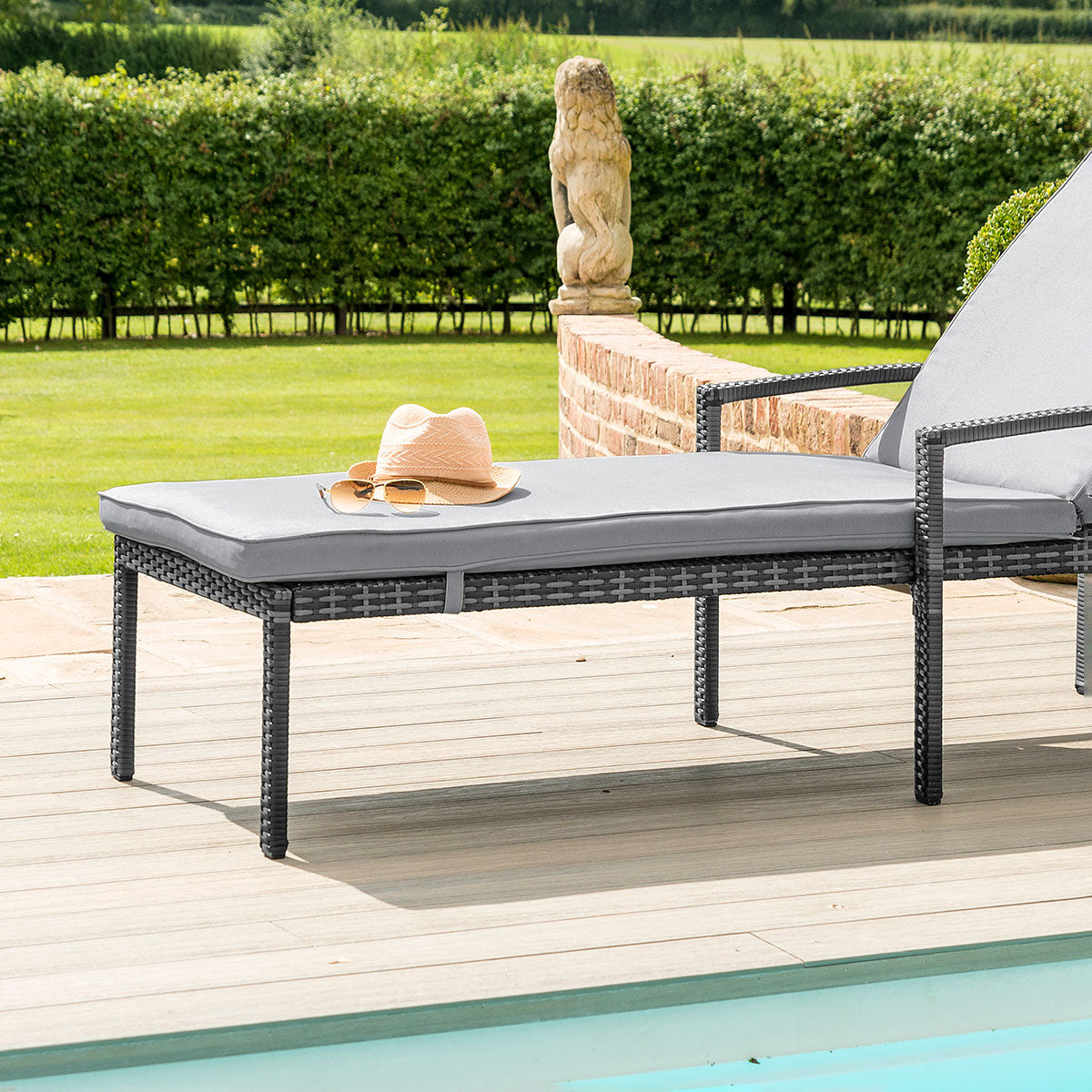 Austin Sunlounger in Grey