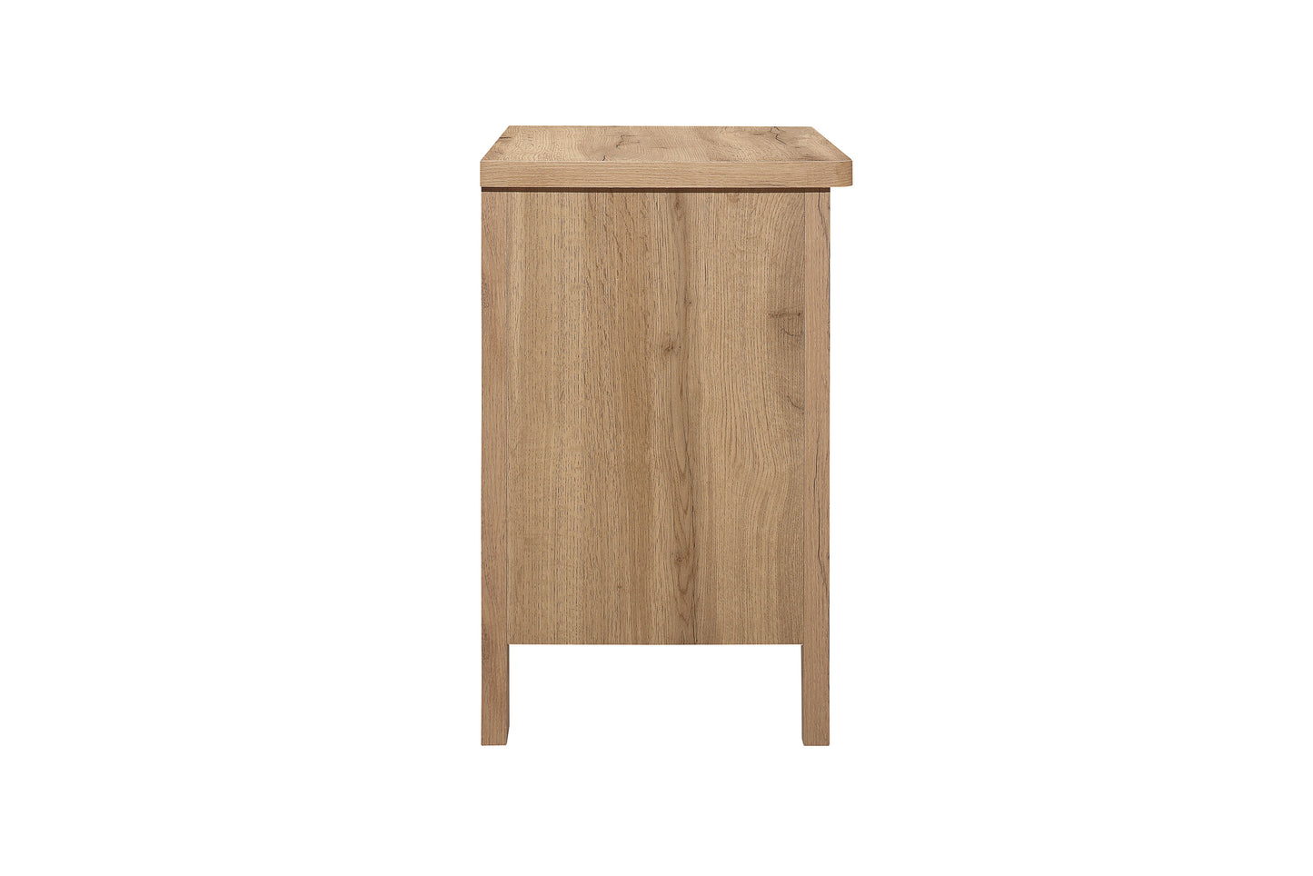 Hampstead 3-Drawer Bedside Table - Classic Oak Finish