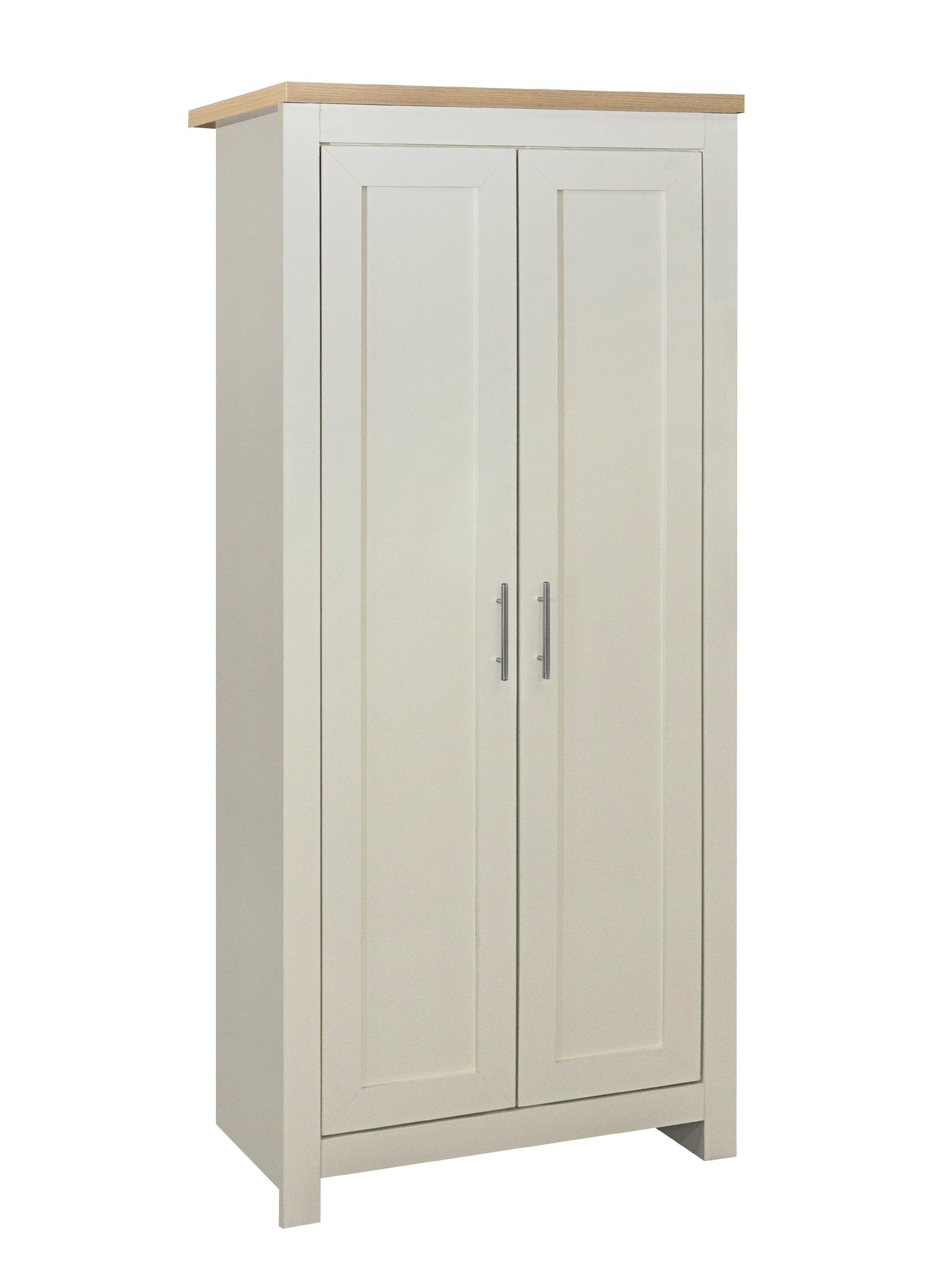 Highgate 2-Door Wardrobe - Cream & Oak Finish