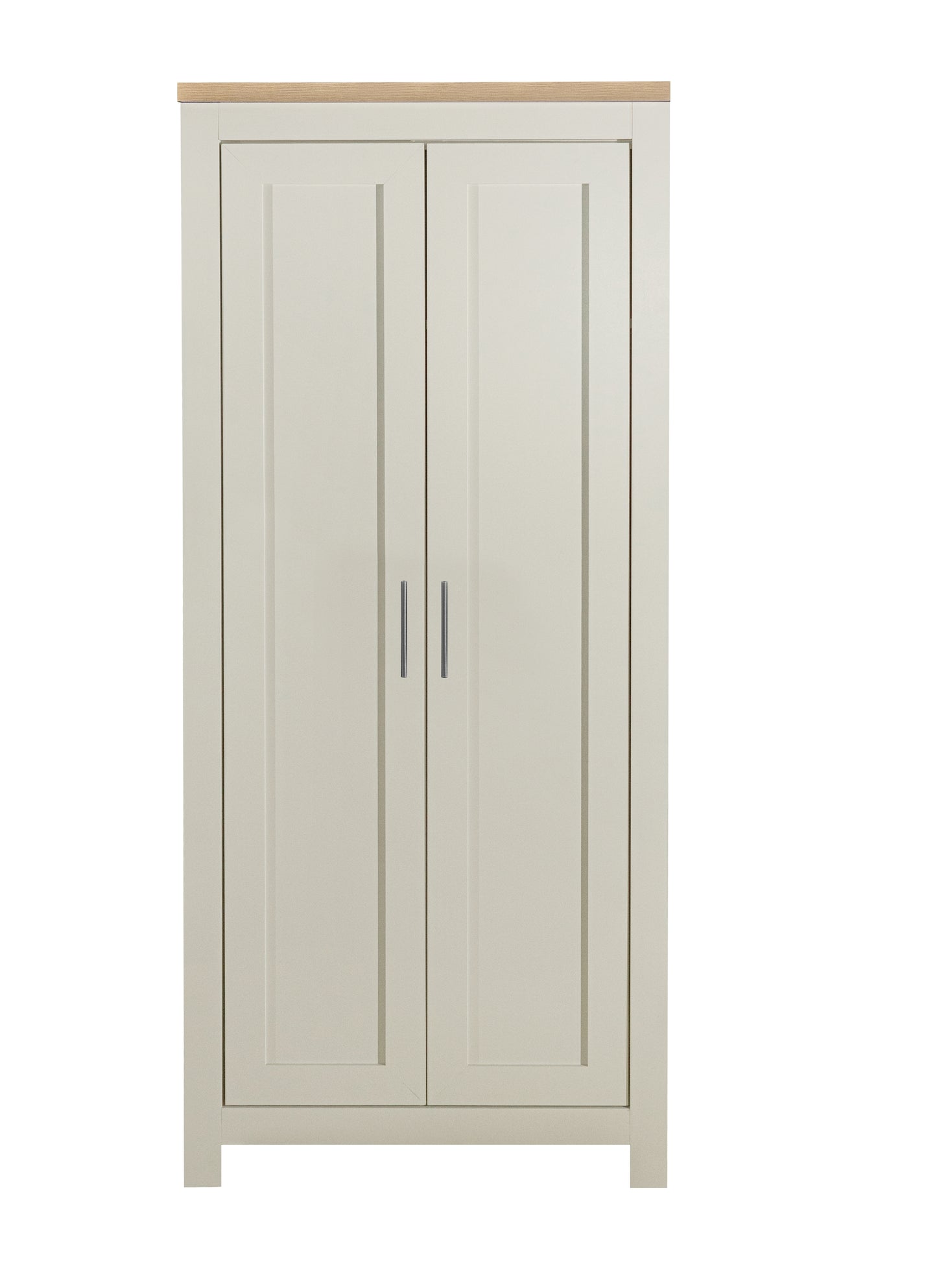 Highgate 2-Door Wardrobe - Cream & Oak Finish