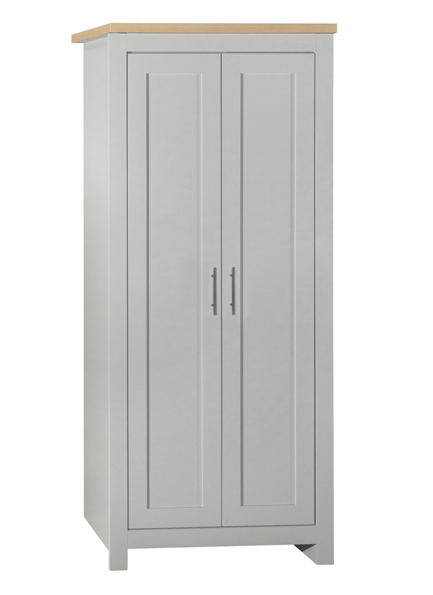 Highgate 2-Door Wardrobe - Grey & Oak Finish