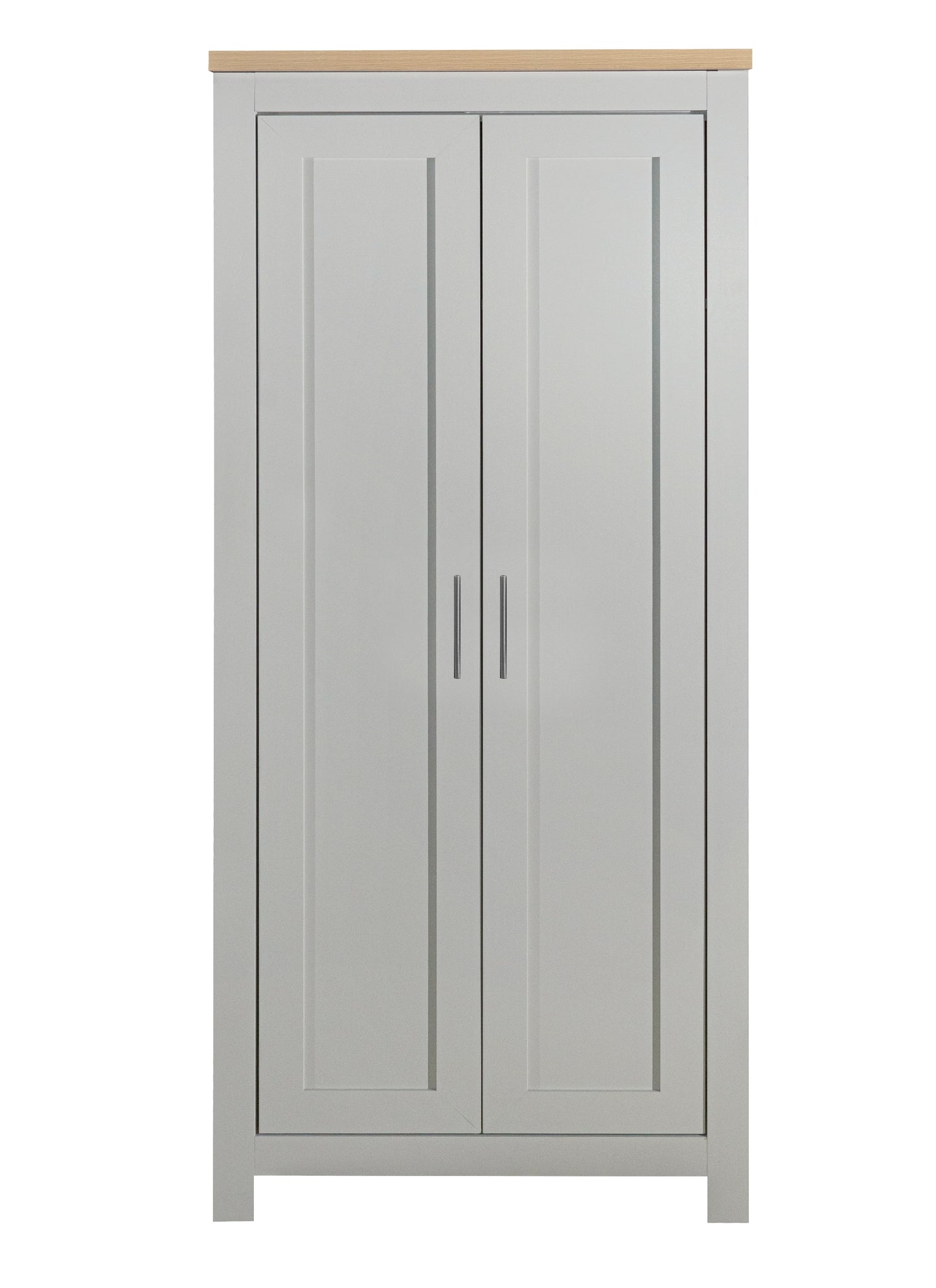 Highgate 2-Door Wardrobe - Grey & Oak Finish