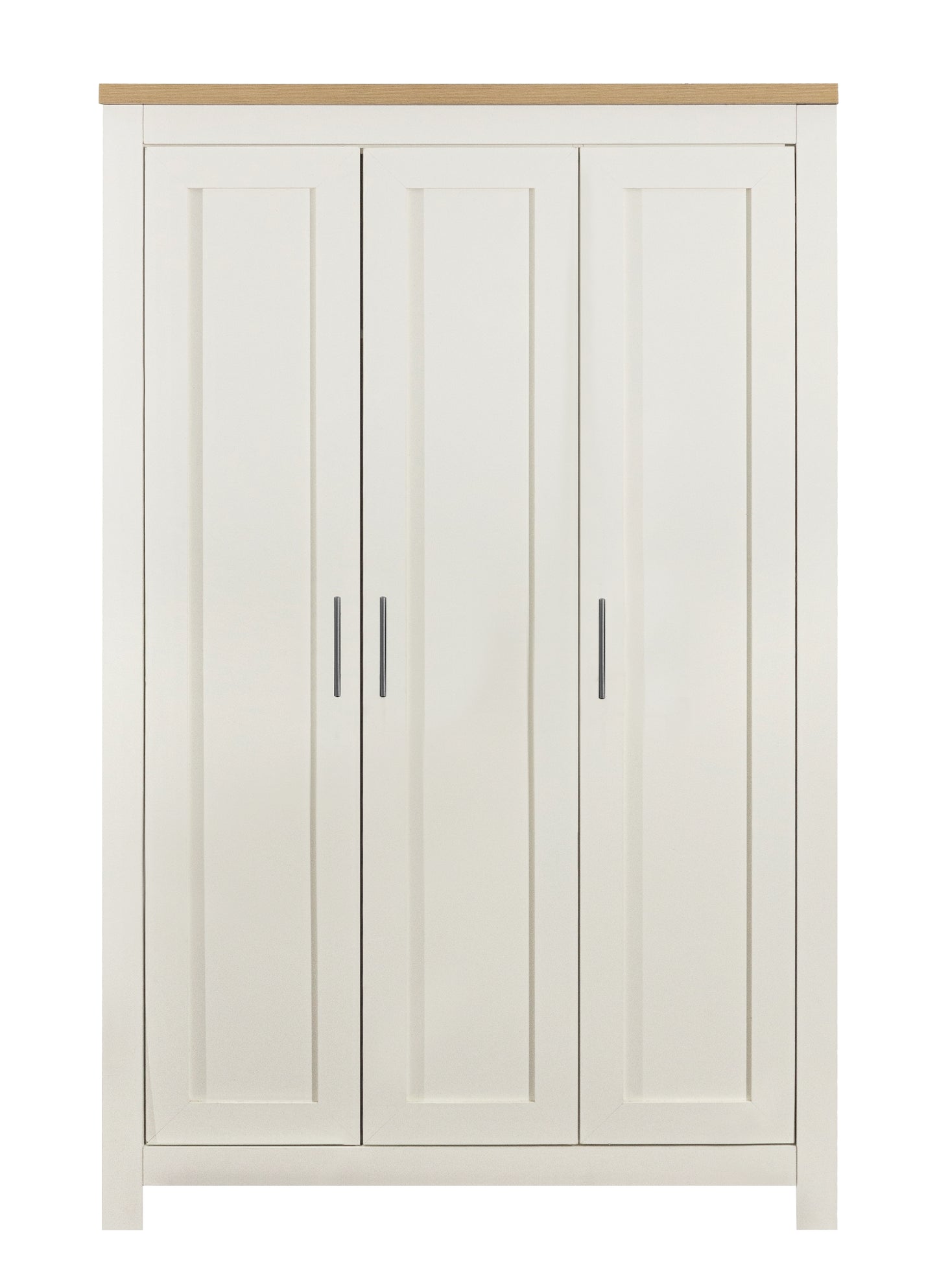 Highgate 3-Door Wardrobe - Cream & Oak Finish