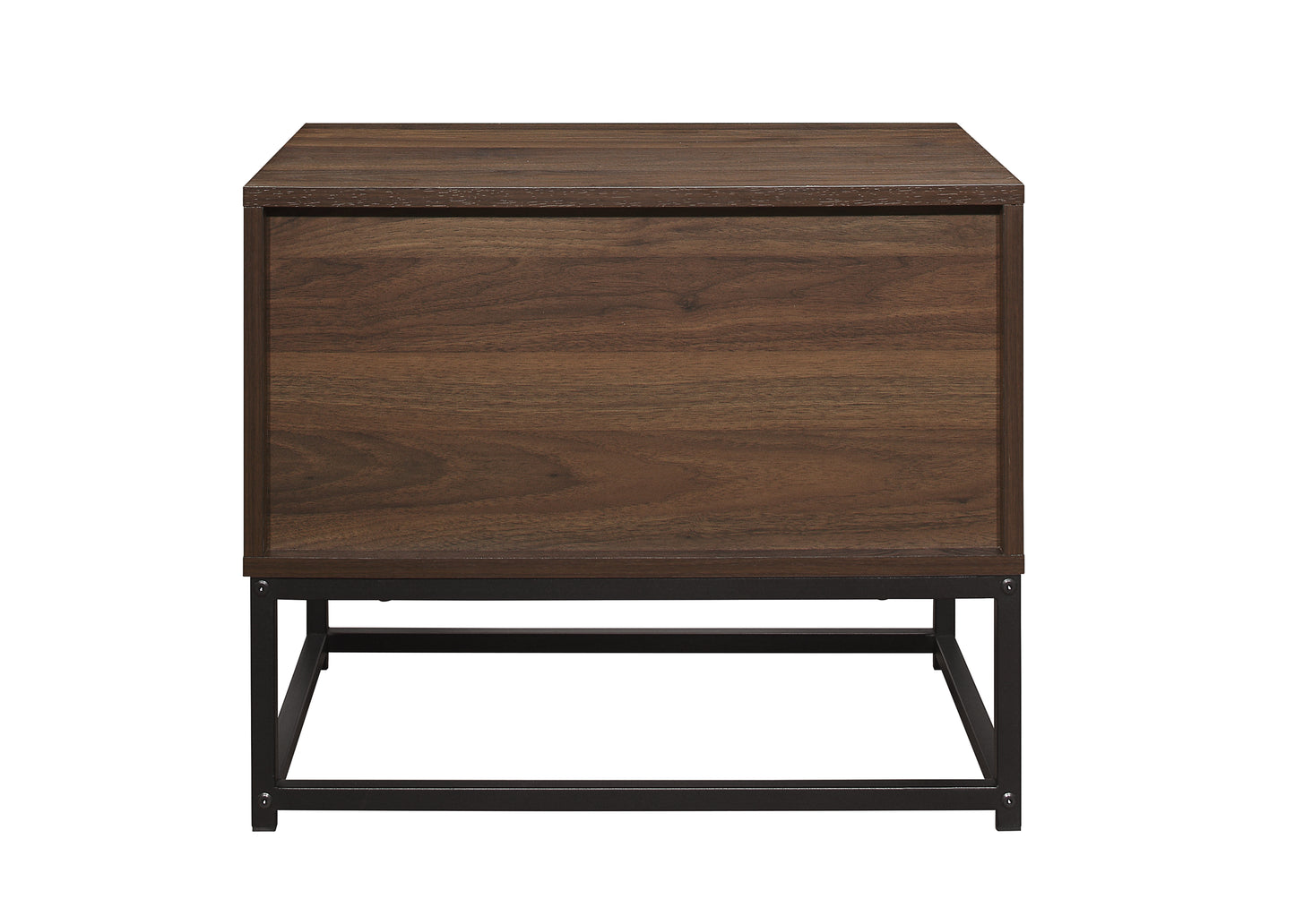 Houston 2-Drawer Bedside Table - Walnut Finish