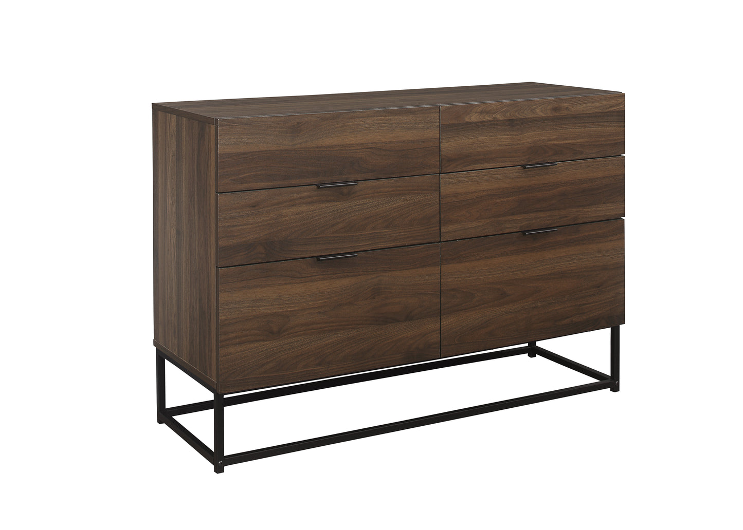 Houston 6-Drawer Chest - Walnut Finish