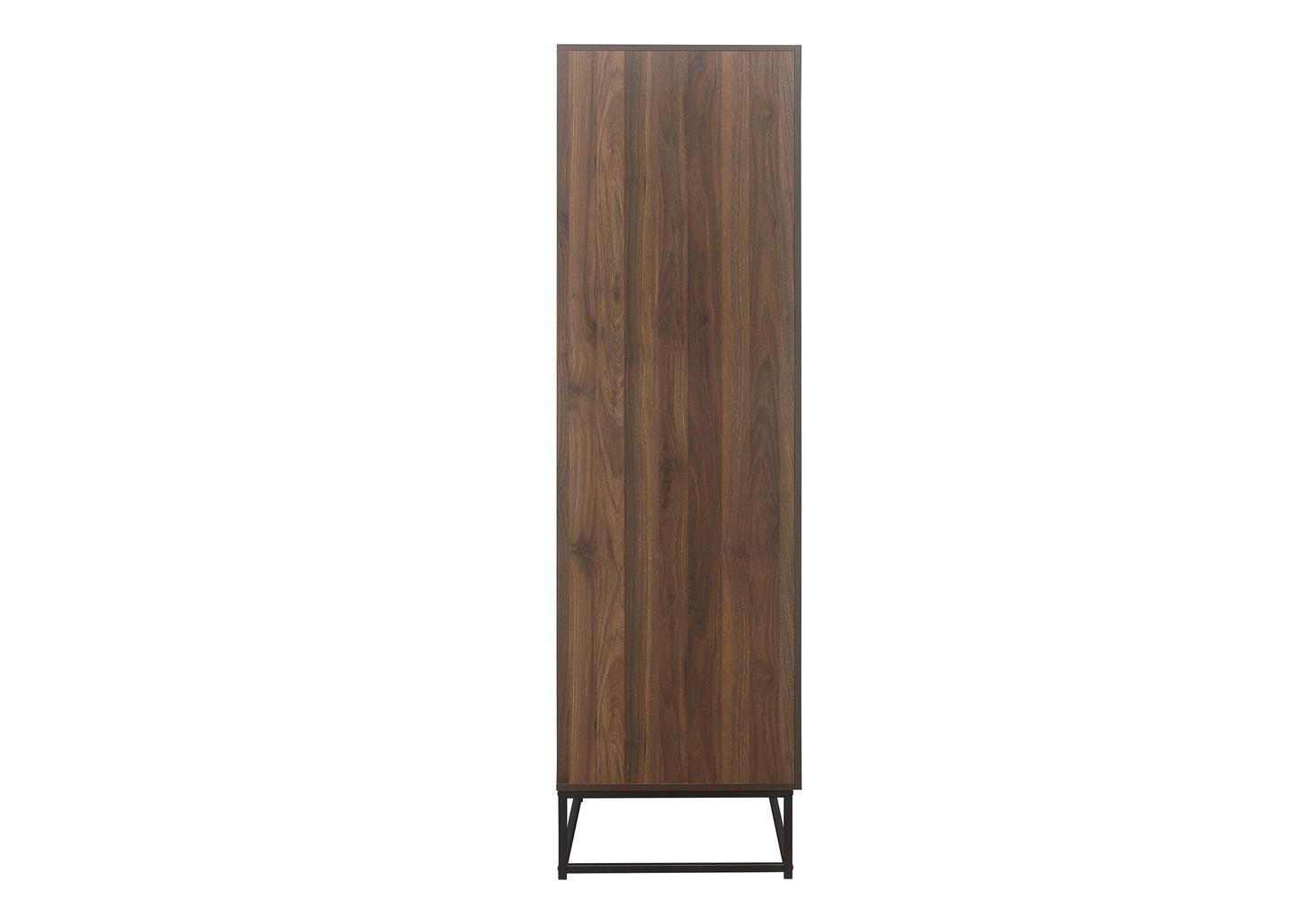 Houston 2-Door 1-Drawer Wardrobe - Walnut Finish