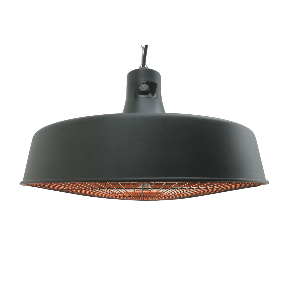 2100W Aurora Pendant Hanging Electric Patio Heater in Charcoal