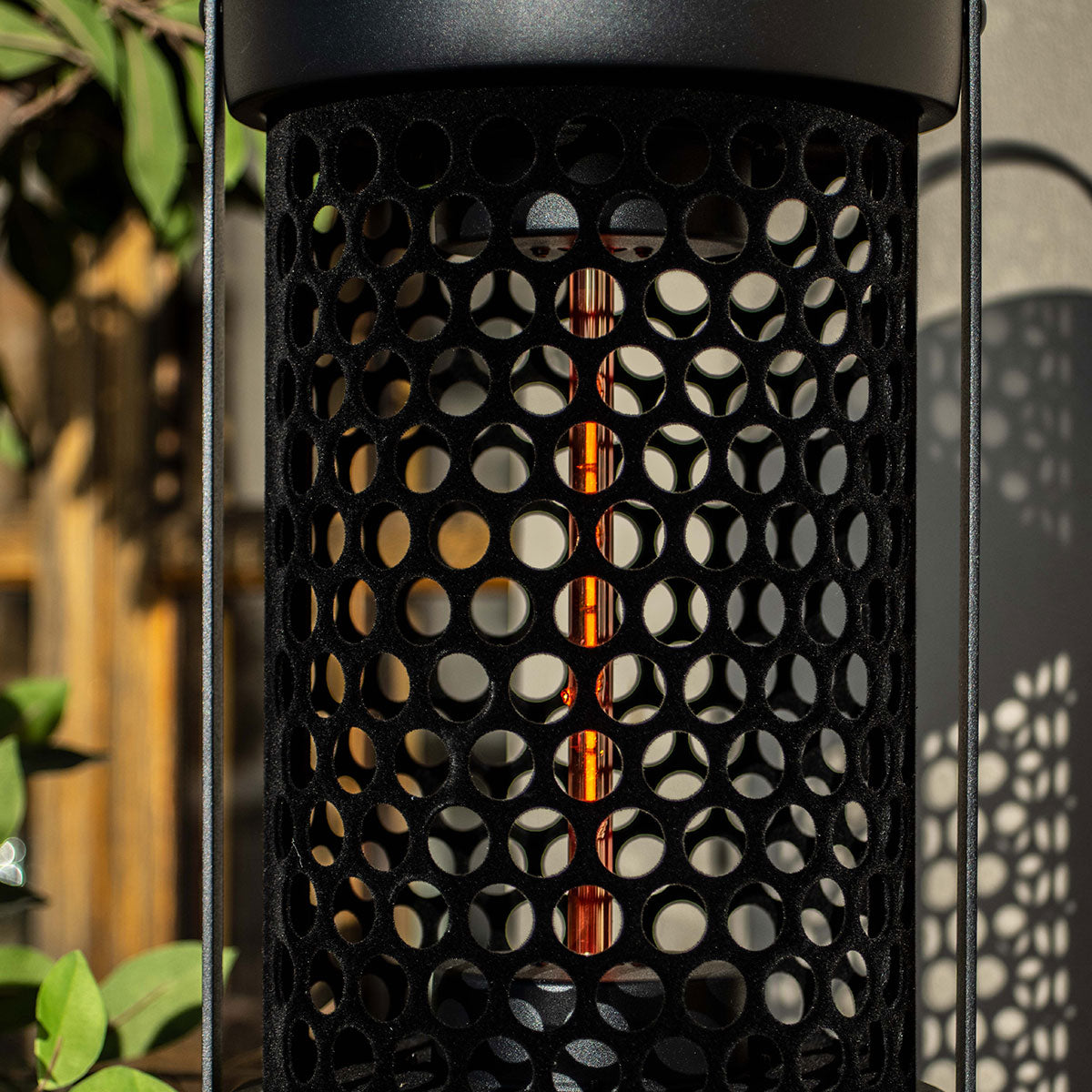 800W Luna Medium Portable Electric Patio Heater in Black