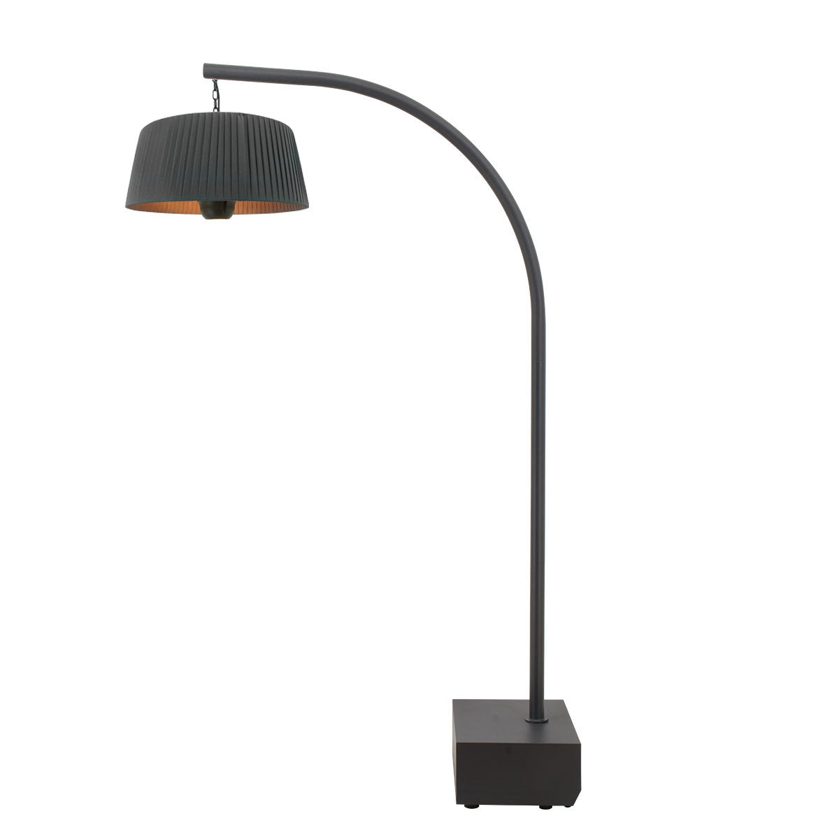 1800W Lyra Overhang Electric Patio Heater in Charcoal