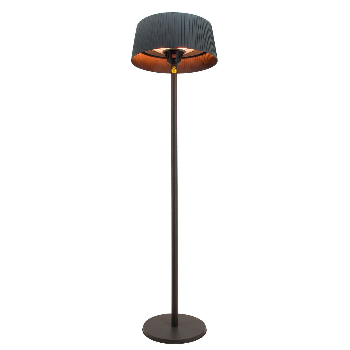 2100W Lyra Freestanding Electric Patio Heater in Charcoal