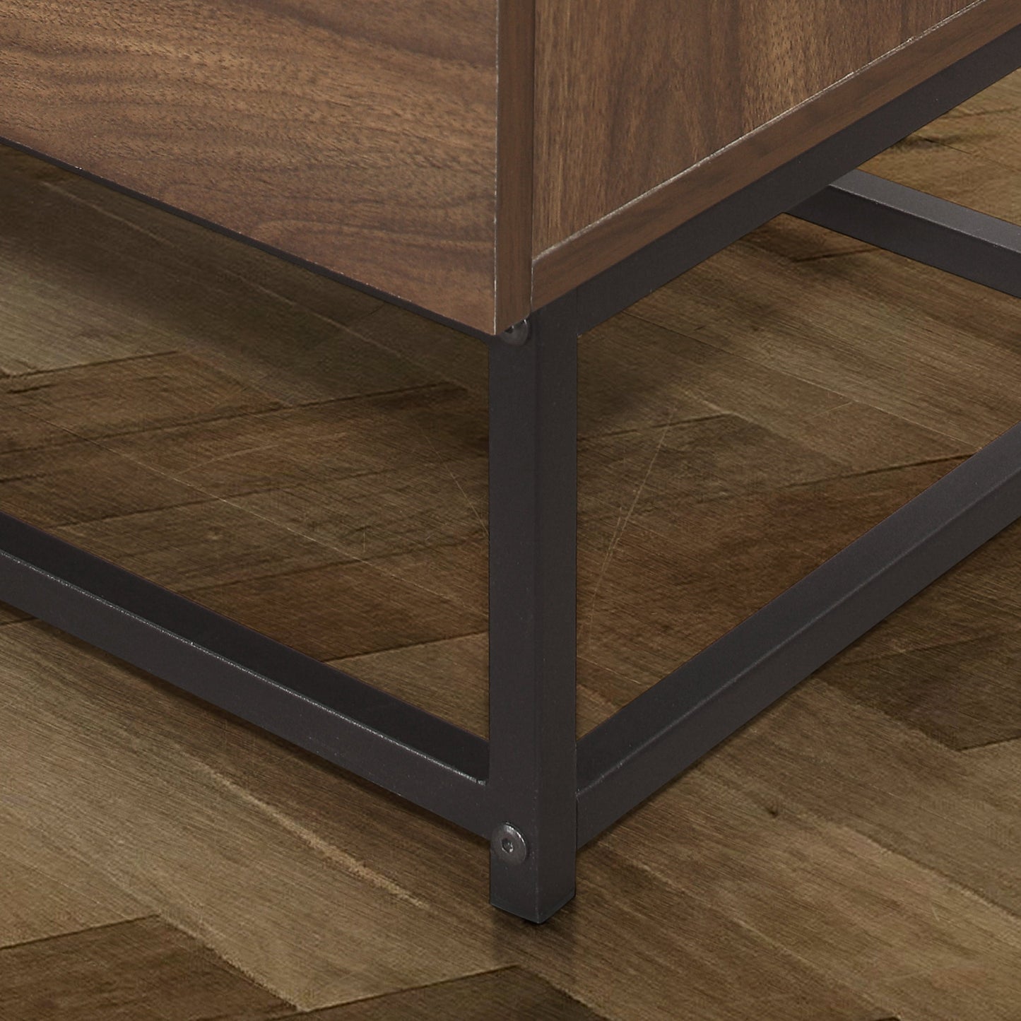 Houston 2-Drawer Bedside Table - Walnut Finish