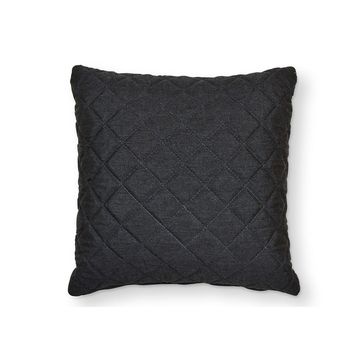 Fabric Scatter Cushion Quilted (Pack of 2) in Charcoal