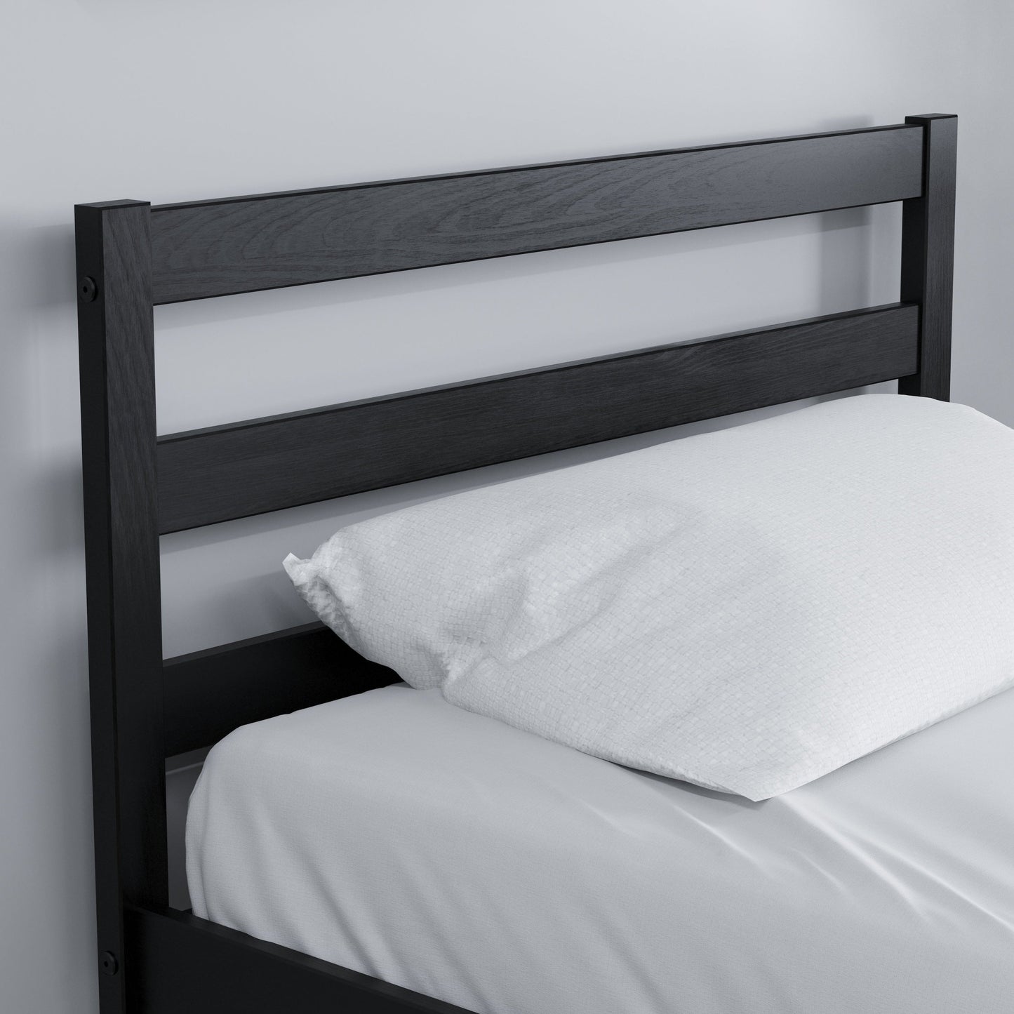 Luka Black Single Bed Frame - Minimalist Elegance for Contemporary Interiors