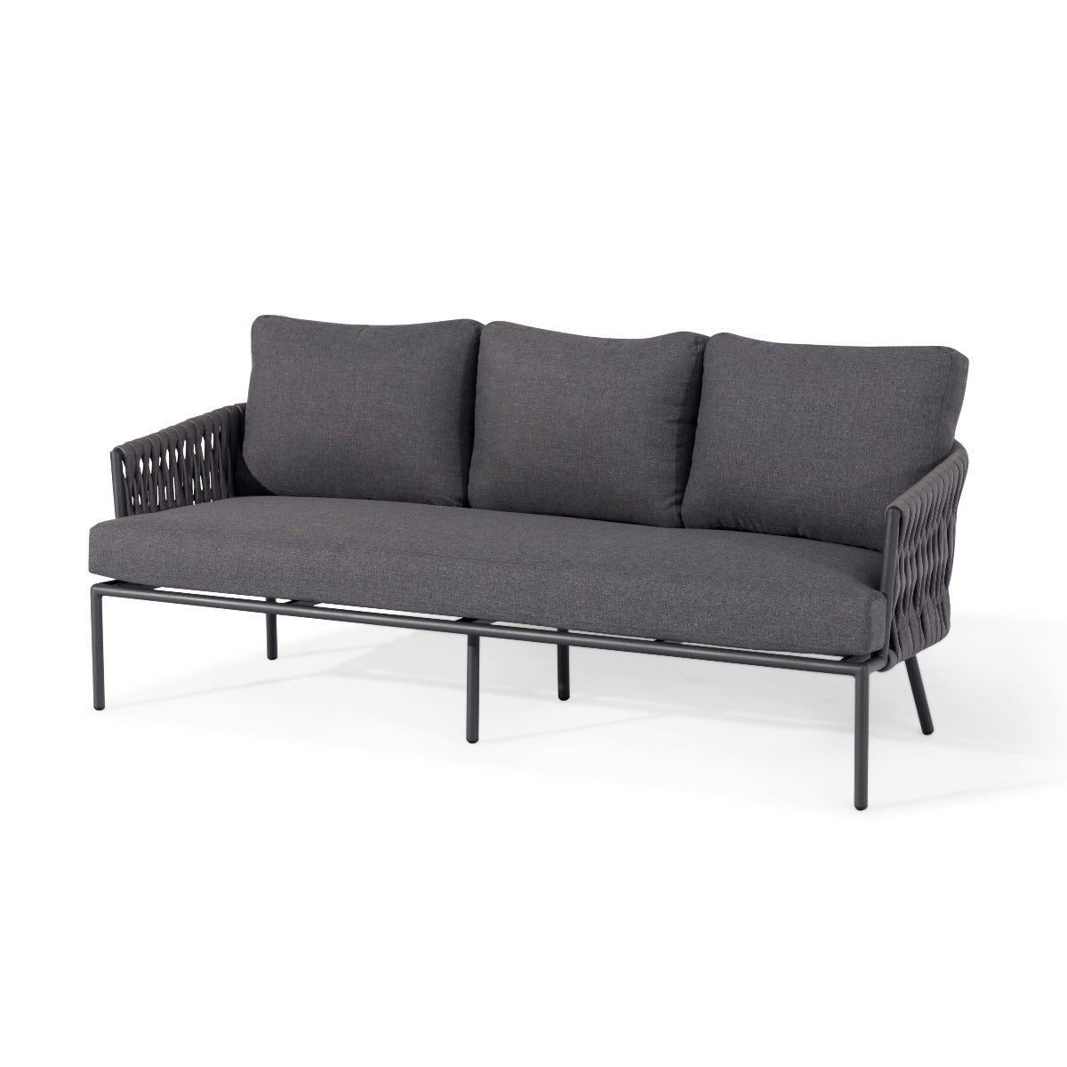 Marina 3 Seat Sofa Set in Charcoal