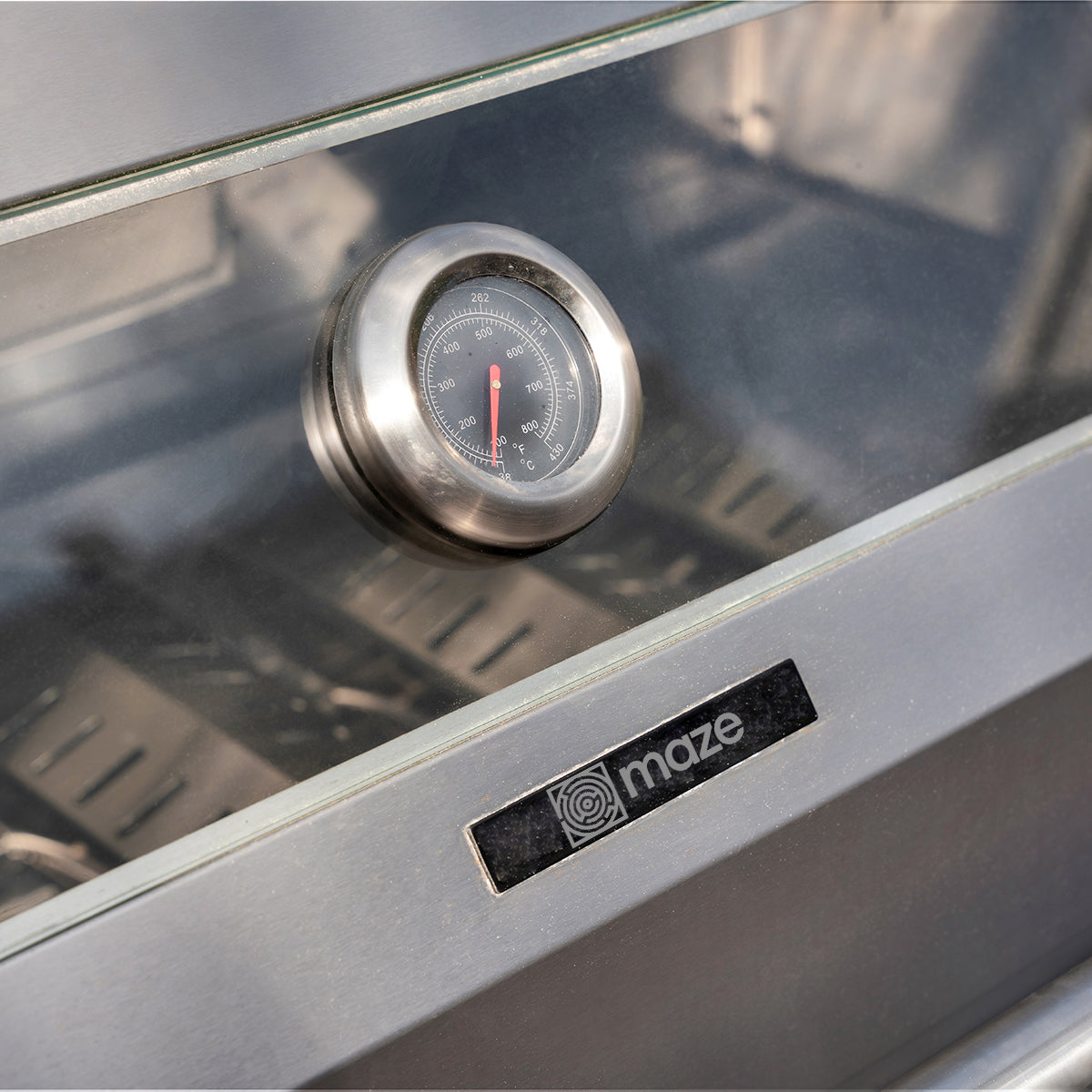 Maze Corner Outdoor Kitchen With Sink & Single Fridge in Stainless Steel