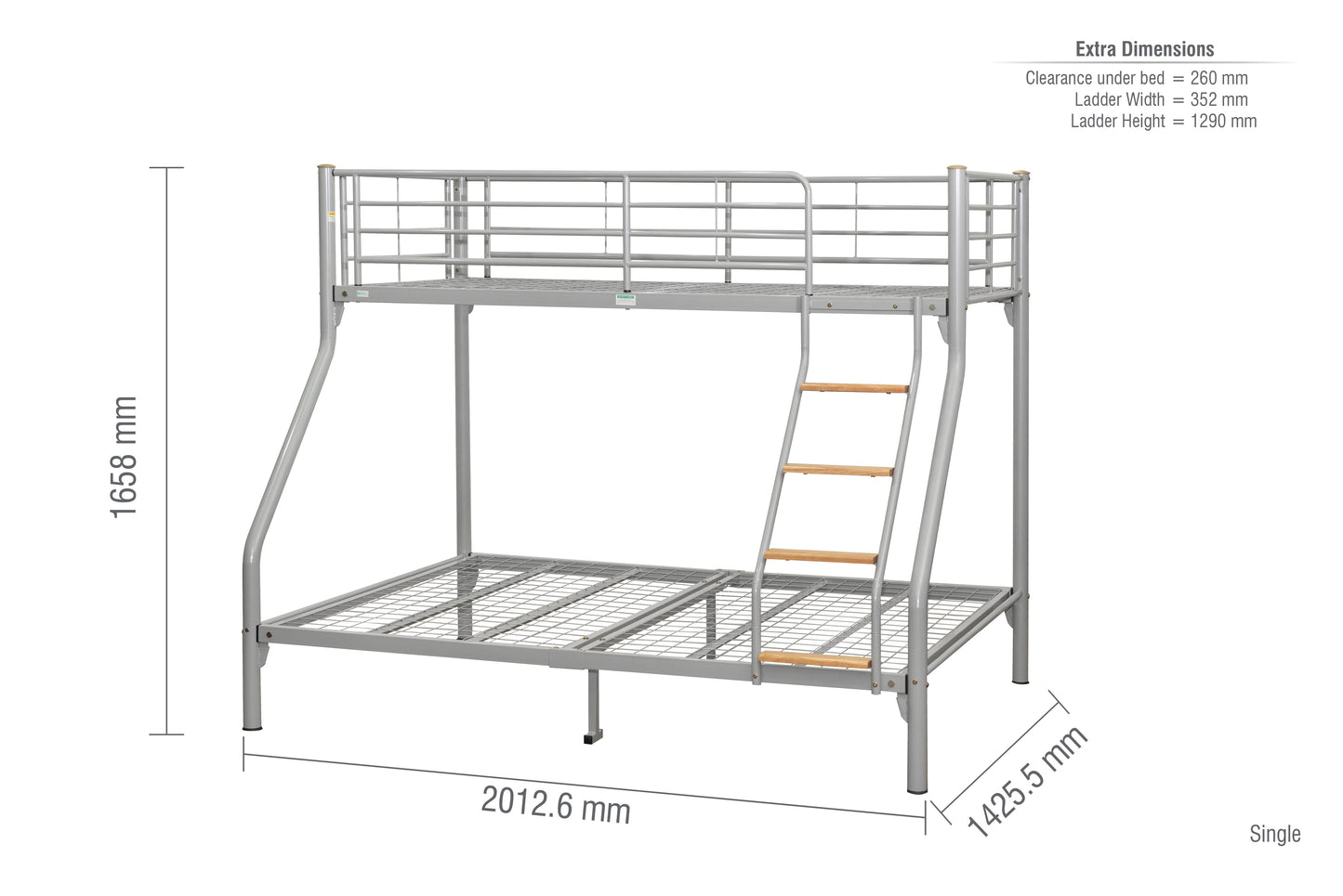 Nexus Triple Sleeper Bunk Bed - Fun and Functional Sleeping Solution