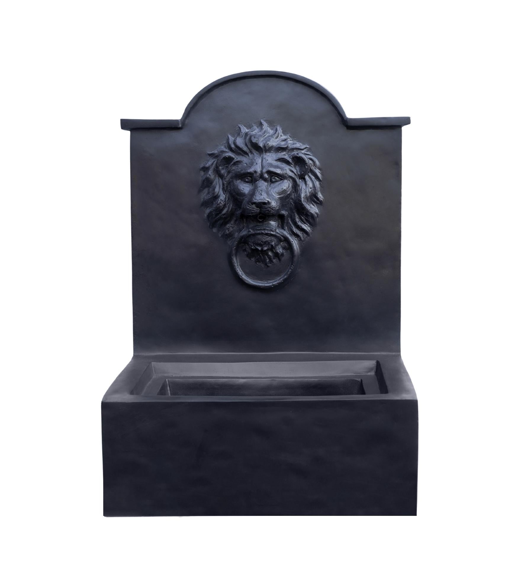 Outdoor Luxury Lion Water Feature Granite H78CM W59CM