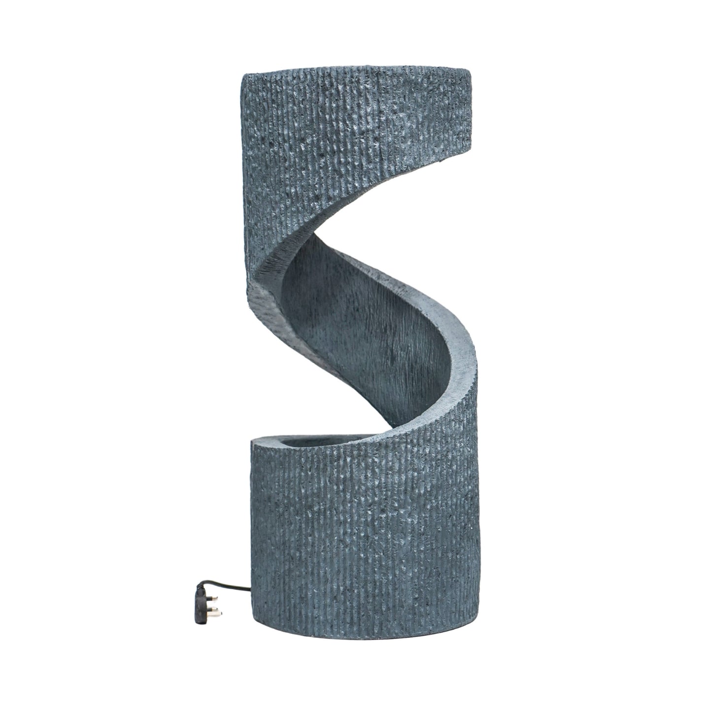 Outdoor Spiral Water Feature Cement H82Cm W35CM