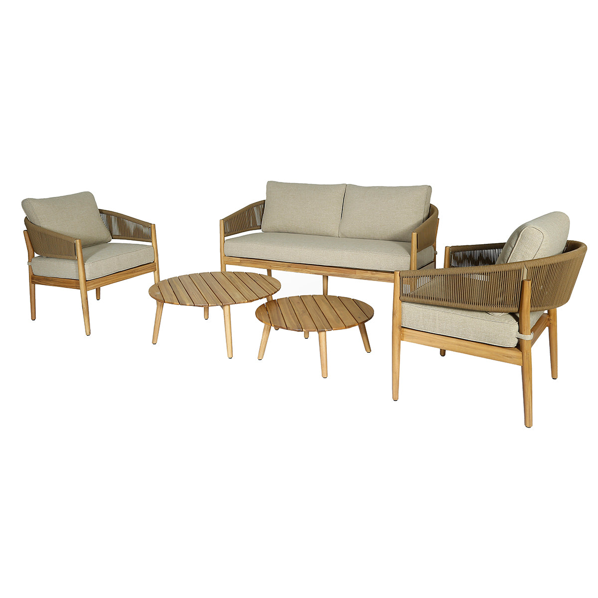 Porto 2 Seat Lounge Set in Sandstone