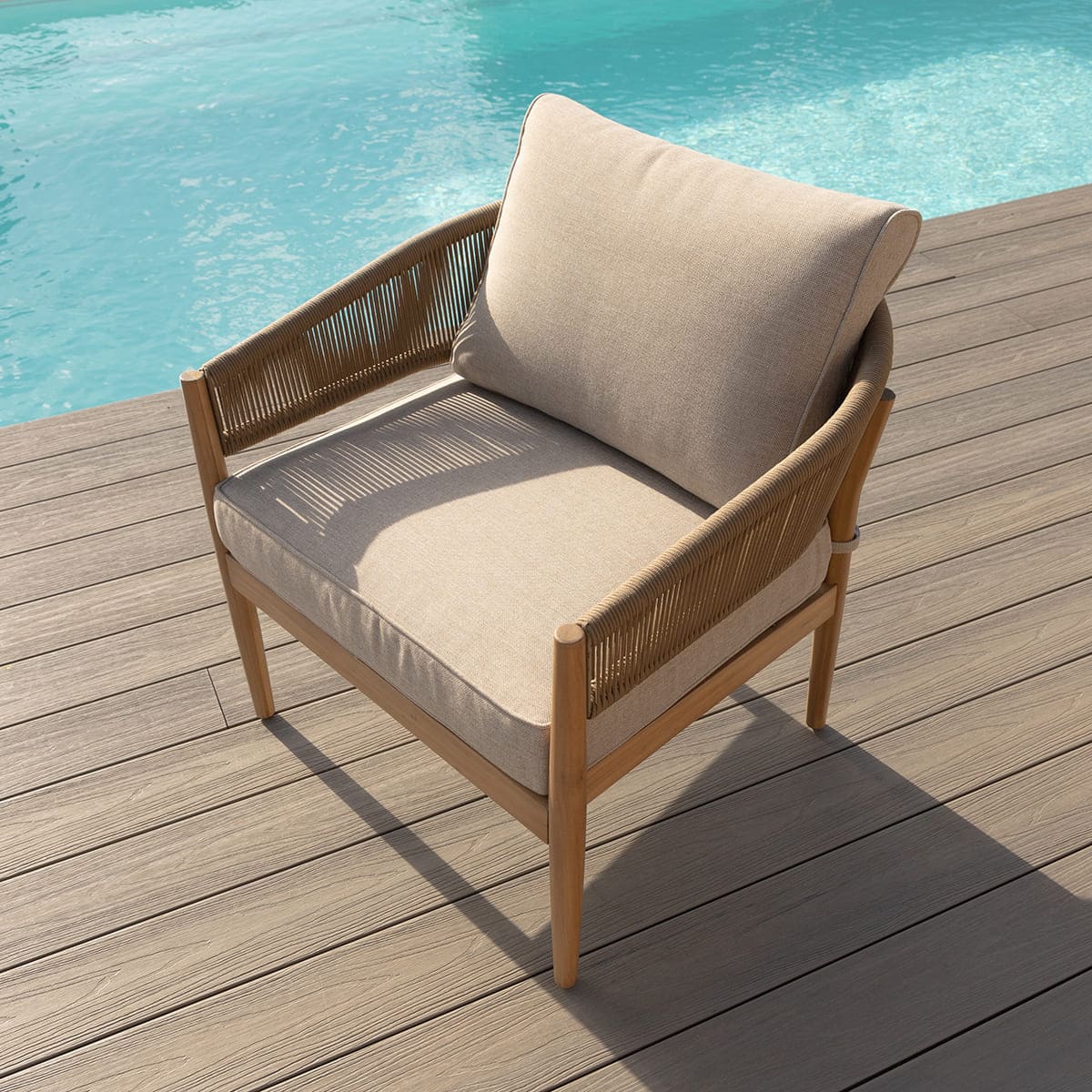 Porto 3 Seat Lounge Set in Sandstone