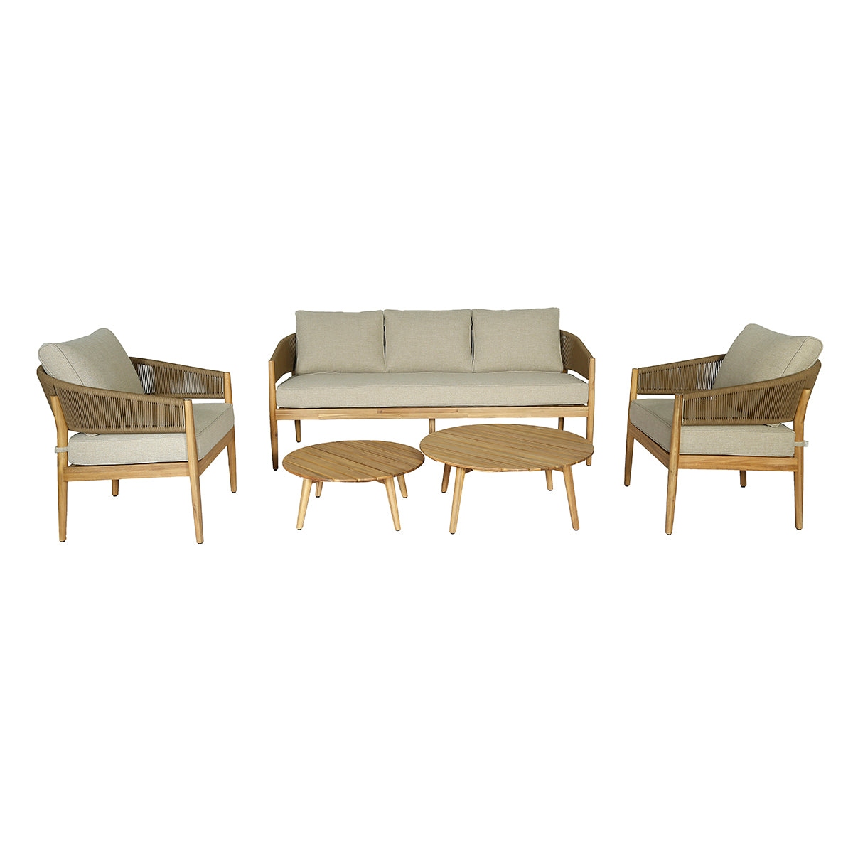 Porto 3 Seat Lounge Set in Sandstone