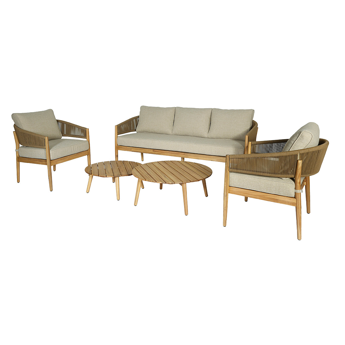 Porto 3 Seat Lounge Set in Sandstone