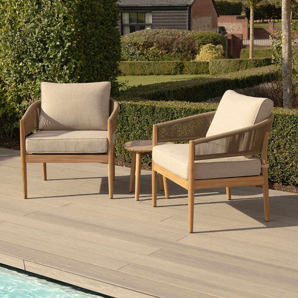 Porto Lounge Set in Sandstone