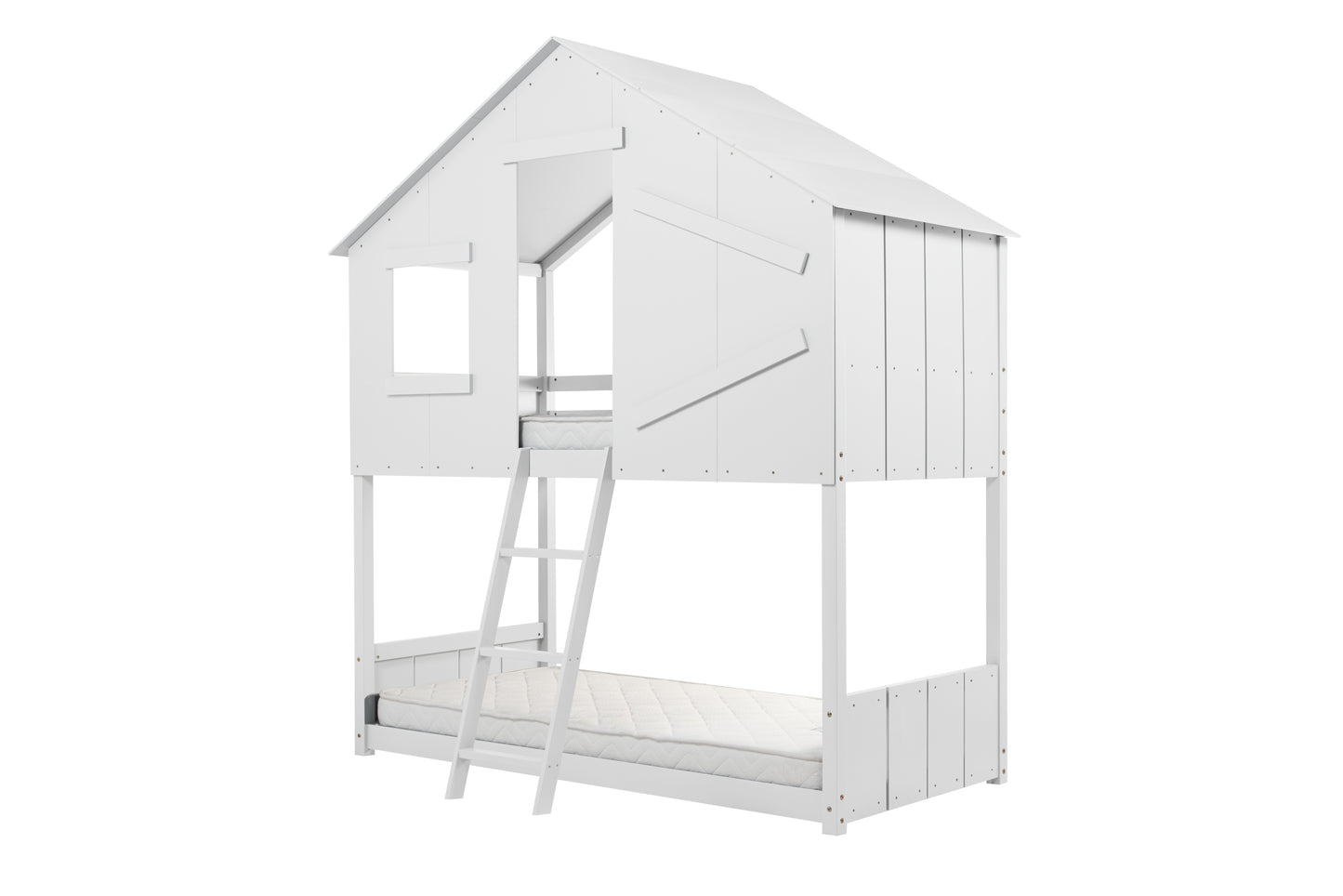 Safari Bunk Bed - Imaginative and Playful Space for Kids in White or Grey