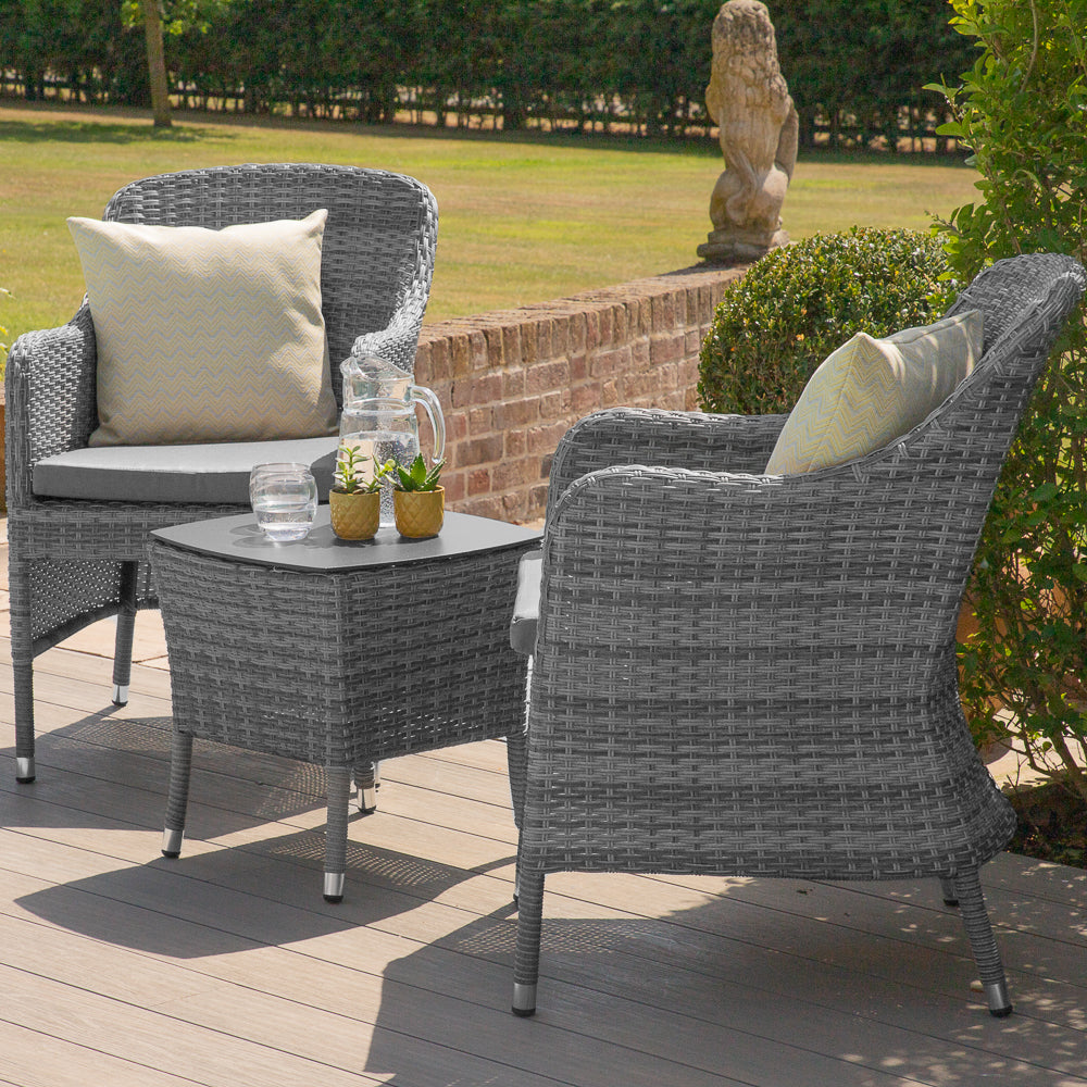 Santorini Bistro Set in Grey