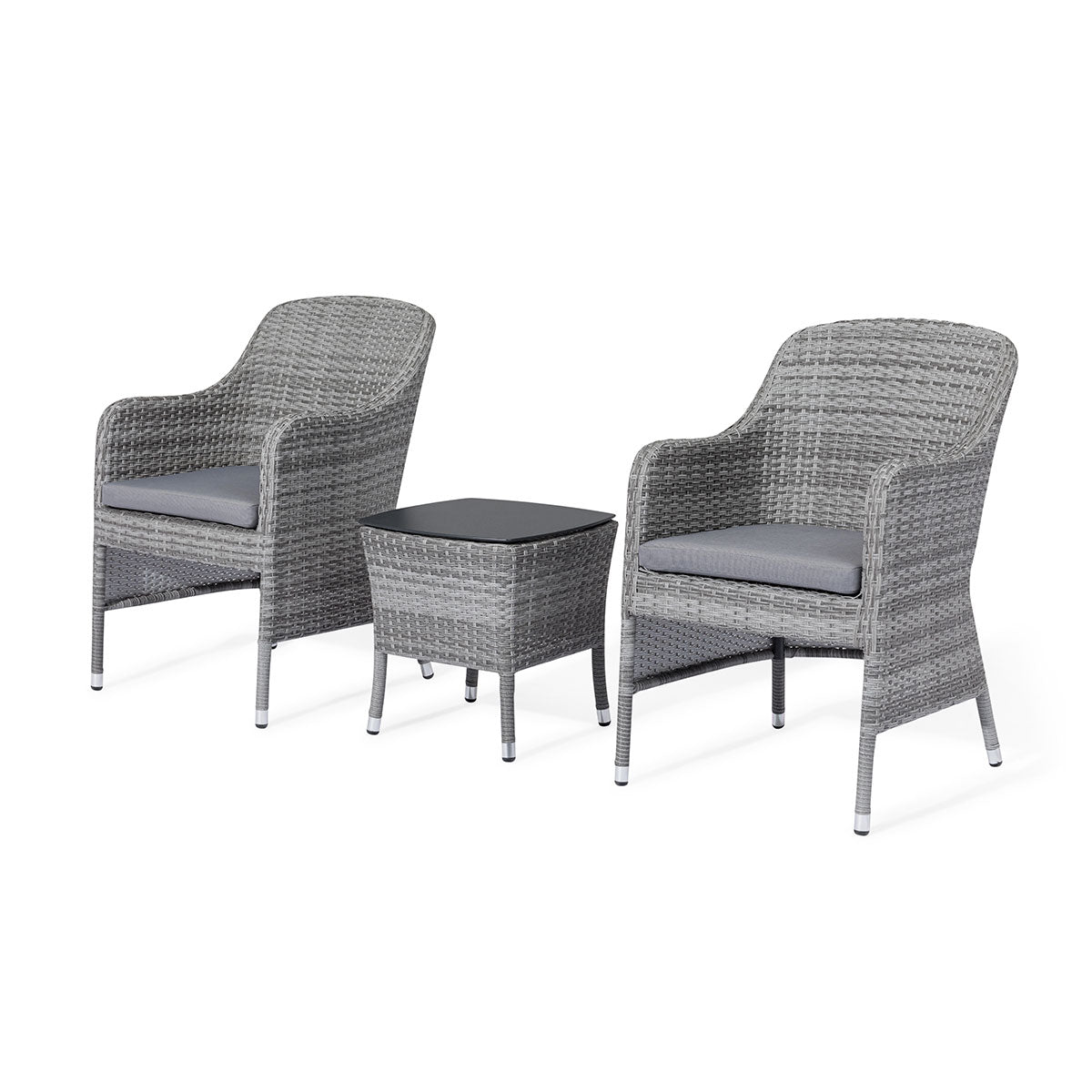 Santorini Bistro Set in Grey