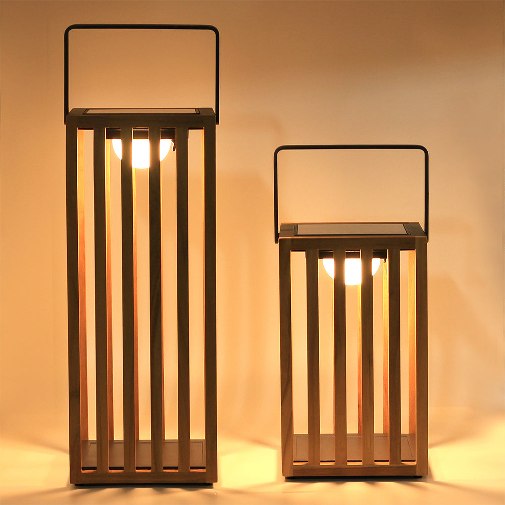 Venus Small Solar Light - Wood / Charcoal