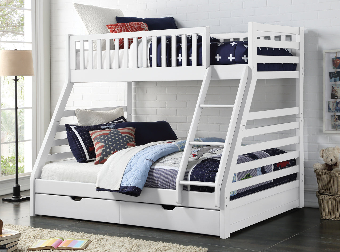 States Triple Wooden Bunk Bed