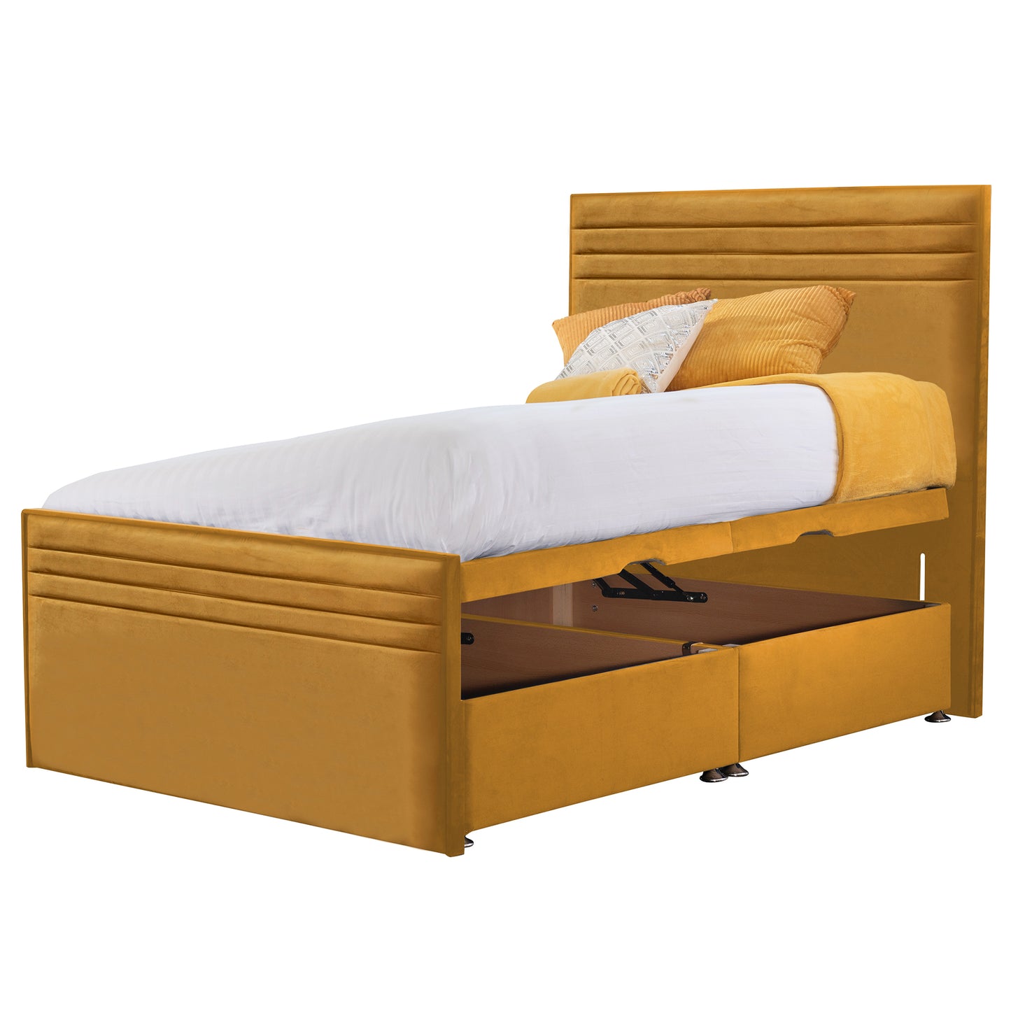 Style Chic Hybrid Fabric Small Double Bed - Storage Options Available