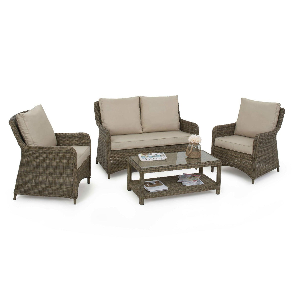 Winchester Heritage Square Sofa Set in Natural