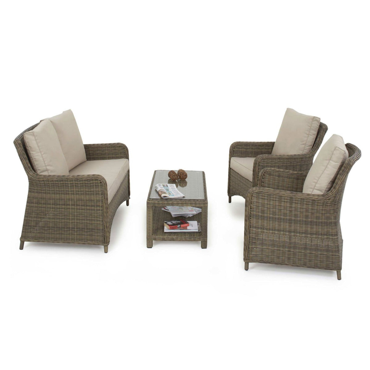 Winchester Heritage Square Sofa Set in Natural