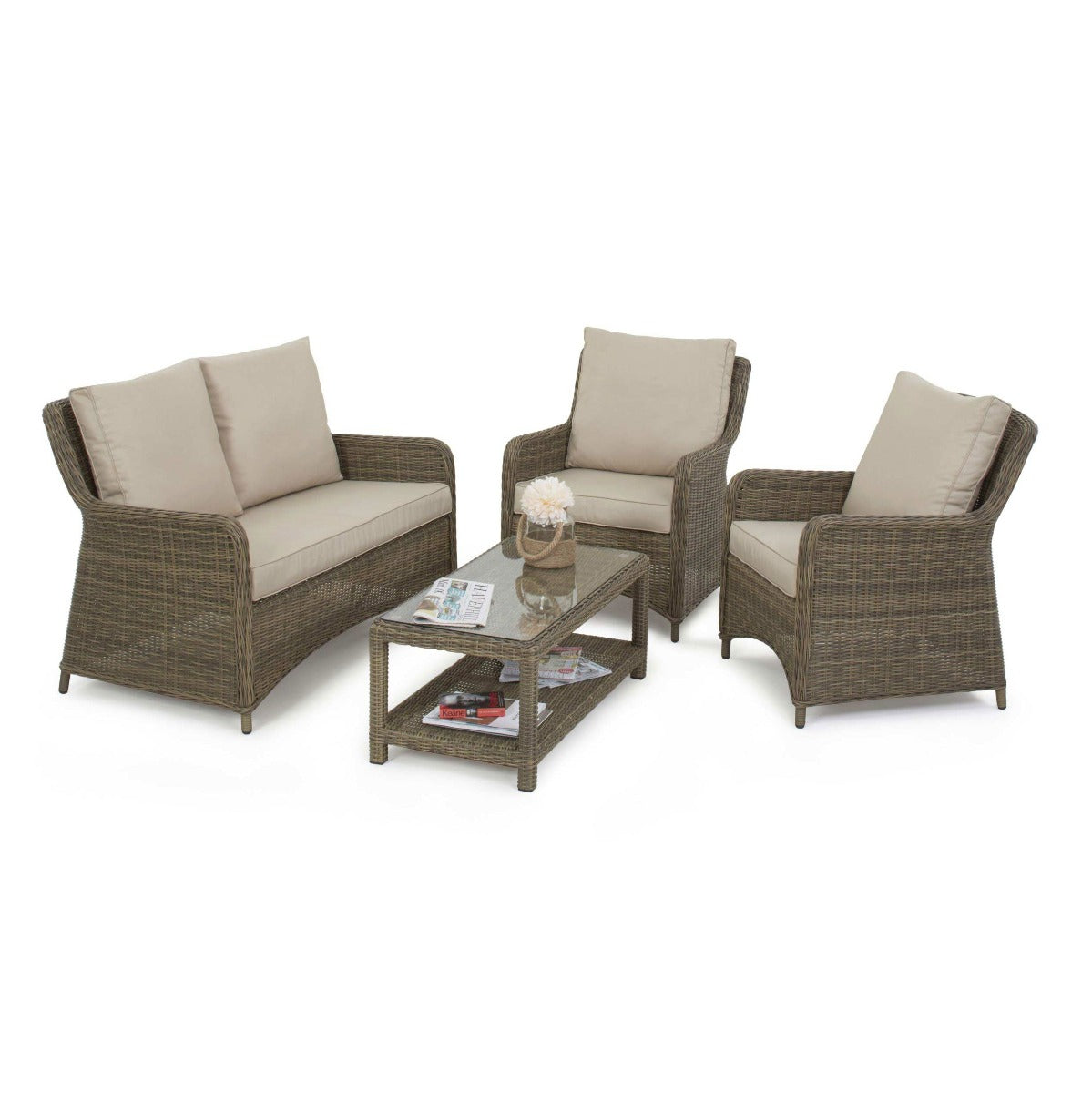 Winchester Heritage Square Sofa Set in Natural