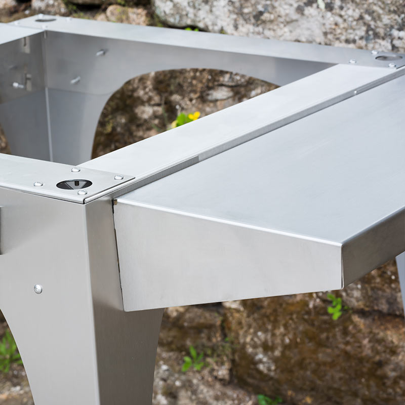 Igneus Pizza Oven Stand: Premium Stainless Steel Support with Mobility and Storage