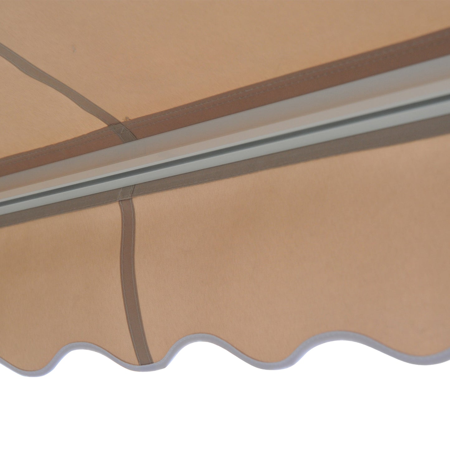 Outsunny 3.5m x2.5m Retractable Awning in Cream/White