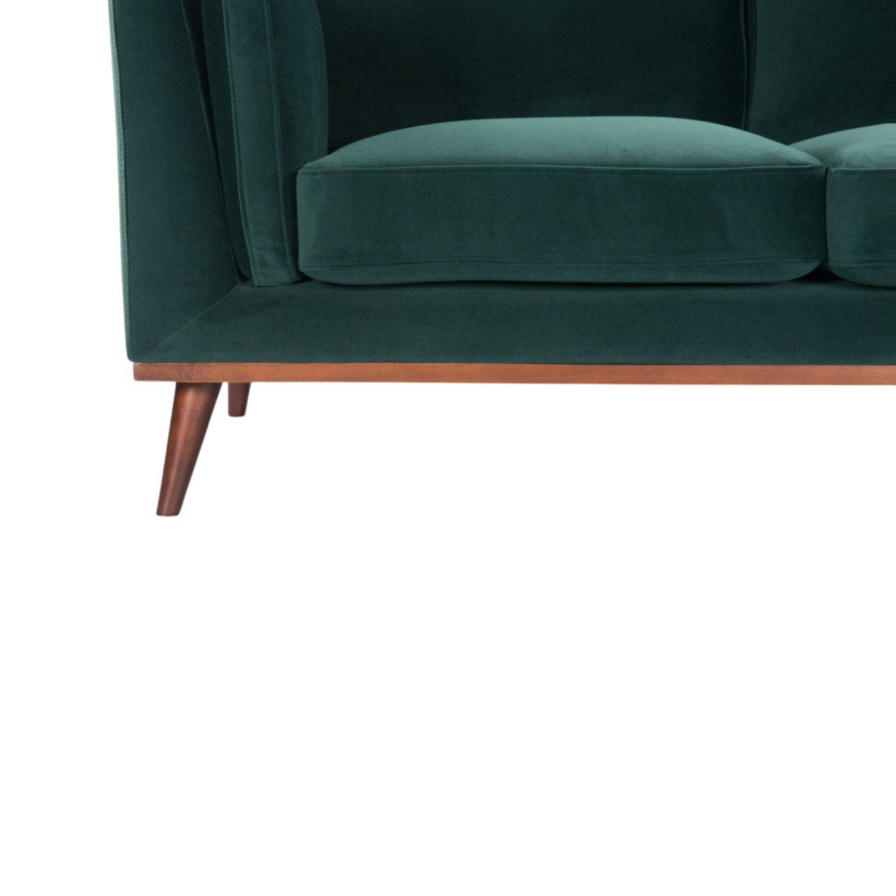 Mickey 2 seat Sofa in Emerald Green Velvet