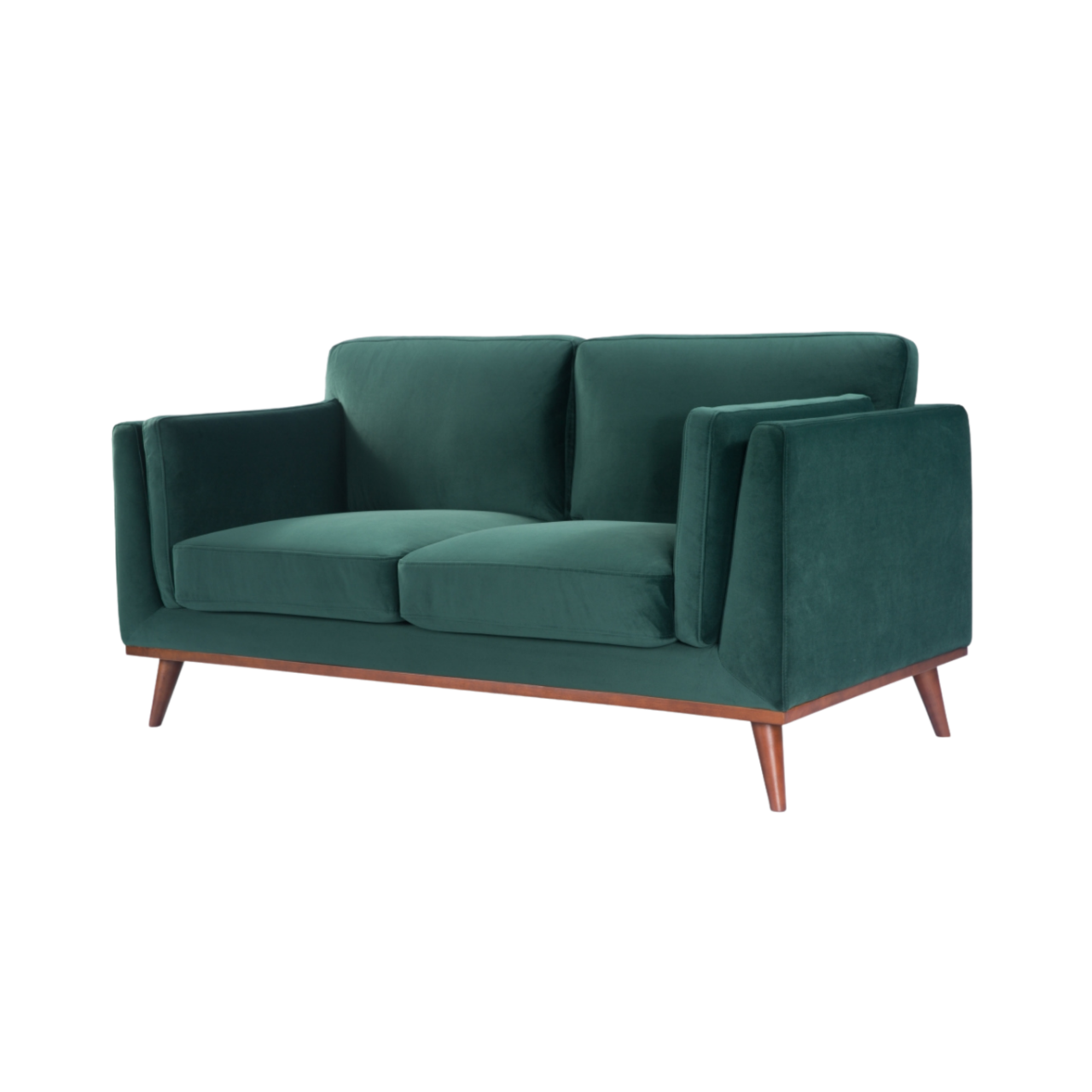 Mickey 2 seat Sofa in Emerald Green Velvet