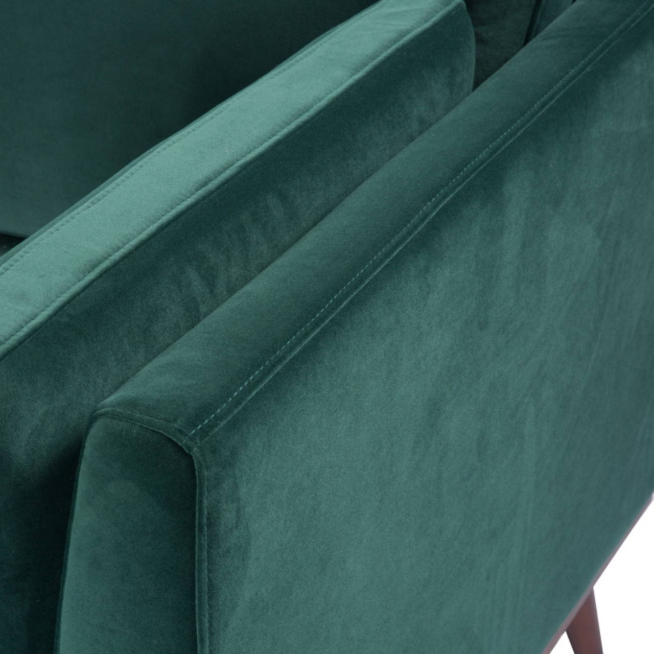 Mickey 2 seat Sofa in Emerald Green Velvet