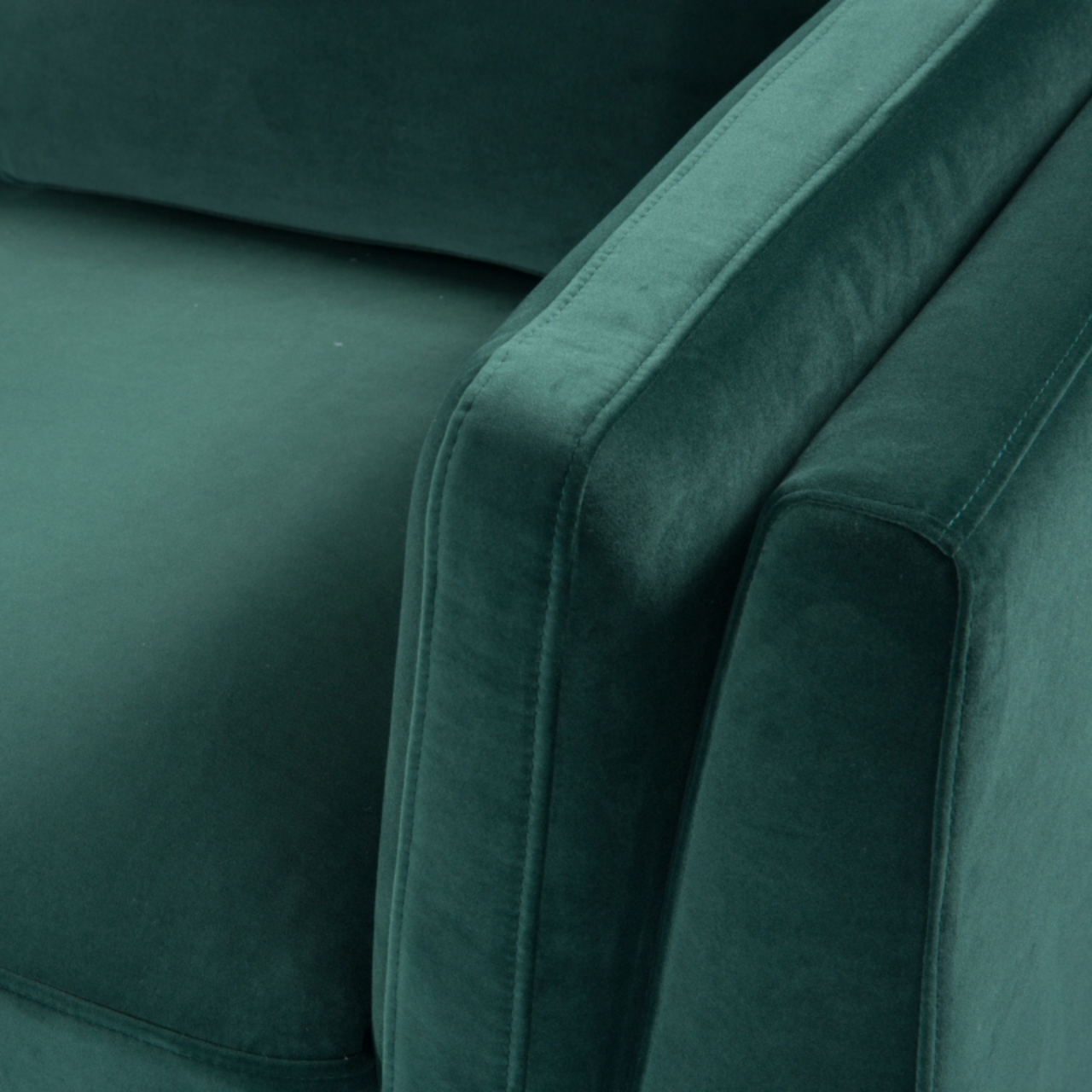 Mickey 2 seat Sofa in Emerald Green Velvet