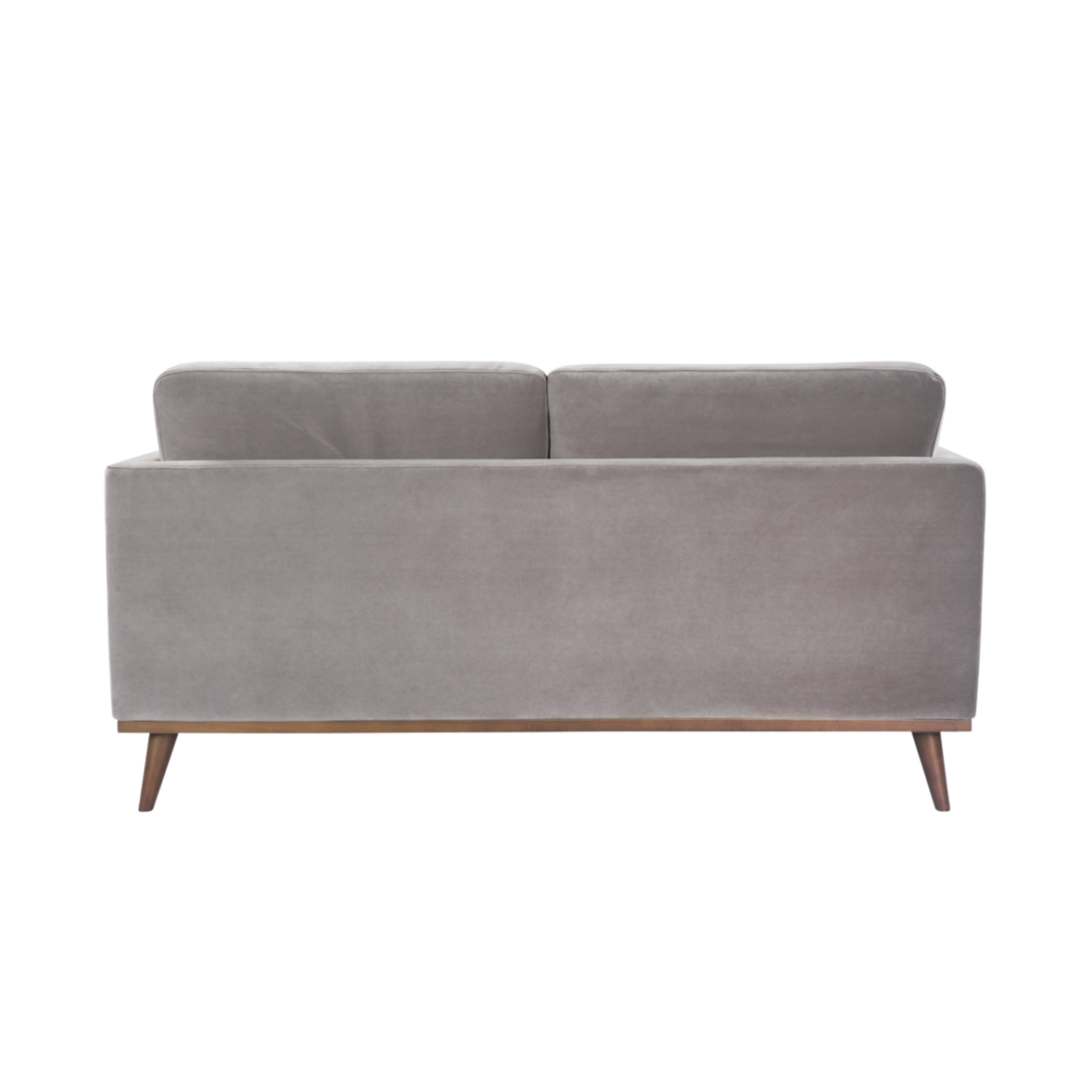 Mickey 2 seat Sofa in Stone Grey Velvet